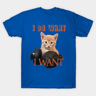 Gamer Cat - I do what I want T-Shirt